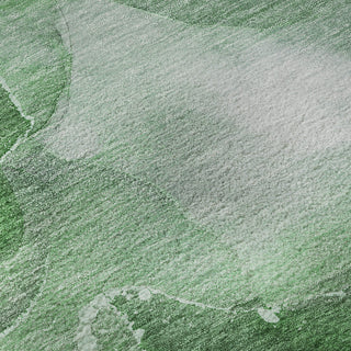 Piper Looms Mayfield Watercolors AMF522 Emerald Machine Washable Area Rug Swatch Image