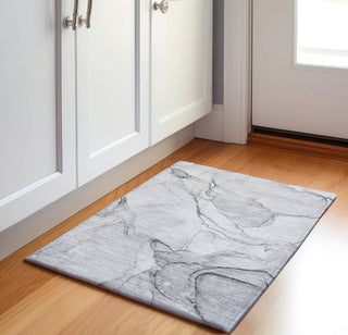 Piper Looms Mayfield Watercolors AMF523 Silver Machine Washable Area Rug Scatter Lifestyle Image Feature