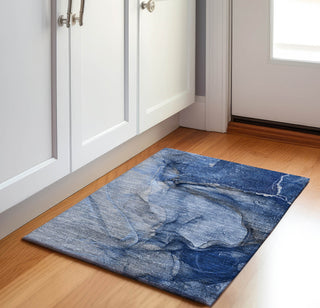 Piper Looms Mayfield Watercolors AMF524 Navy Machine Washable Area Rug Scatter Lifestyle Image Feature
