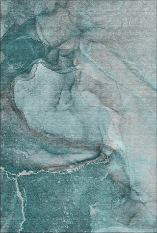 Piper Looms Mayfield Watercolors AMF524 Teal Machine Washable Area Rug main image