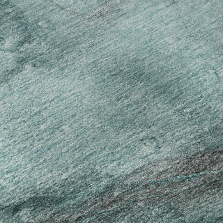 Piper Looms Mayfield Watercolors AMF524 Teal Machine Washable Area Rug Swatch Image