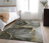 Piper Looms Mayfield Watercolors AMF525 Gold Machine Washable Area Rug Lifestyle Image Feature