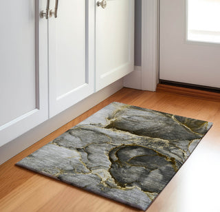 Piper Looms Mayfield Watercolors AMF525 Gold Machine Washable Area Rug Scatter Lifestyle Image Feature