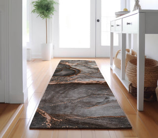 Piper Looms Mayfield Watercolors AMF525 Peach Machine Washable Area Rug Runner Lifestyle Image Feature