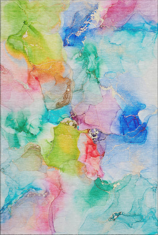 Piper Looms Mayfield Watercolors AMF526 Blue Machine Washable Area Rug main image