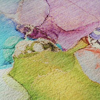 Piper Looms Mayfield Watercolors AMF526 Blue Machine Washable Area Rug Swatch Image