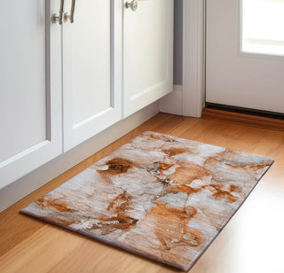 Piper Looms Mayfield Watercolors AMF526 Paprika Machine Washable Area Rug Scatter Lifestyle Image Feature