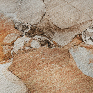 Piper Looms Mayfield Watercolors AMF526 Paprika Machine Washable Area Rug Swatch Image