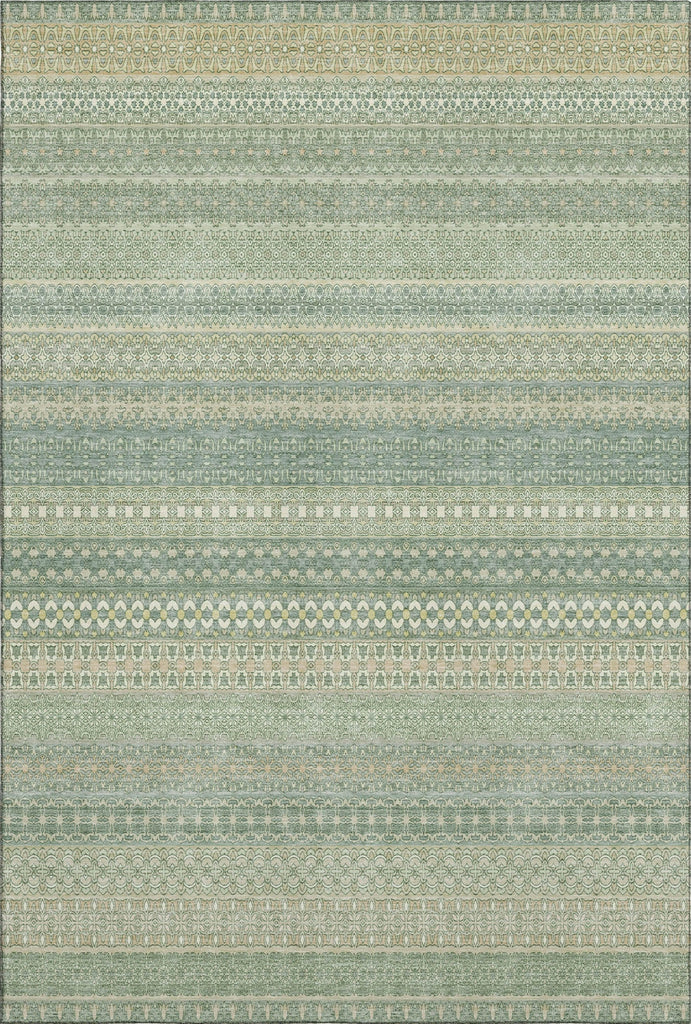 Piper Looms Mayfield Stripes AMF527 Aloe Machine Washable Area Rug main image