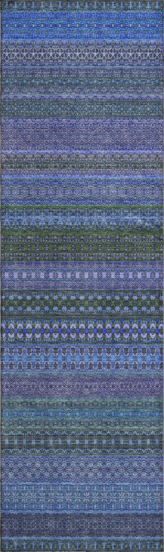Piper Looms Mayfield Stripes AMF527 Blue Machine Washable Area Rug Runner Main Image
