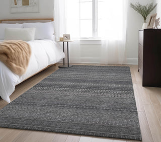 Piper Looms Mayfield Stripes AMF527 Gray Machine Washable Area Rug Lifestyle Image Feature