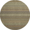 Piper Looms Mayfield Stripes AMF527 Khaki Machine Washable Area Rug Round Main Image