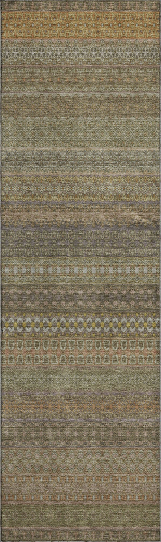Piper Looms Mayfield Stripes AMF527 Khaki Machine Washable Area Rug Runner Main Image