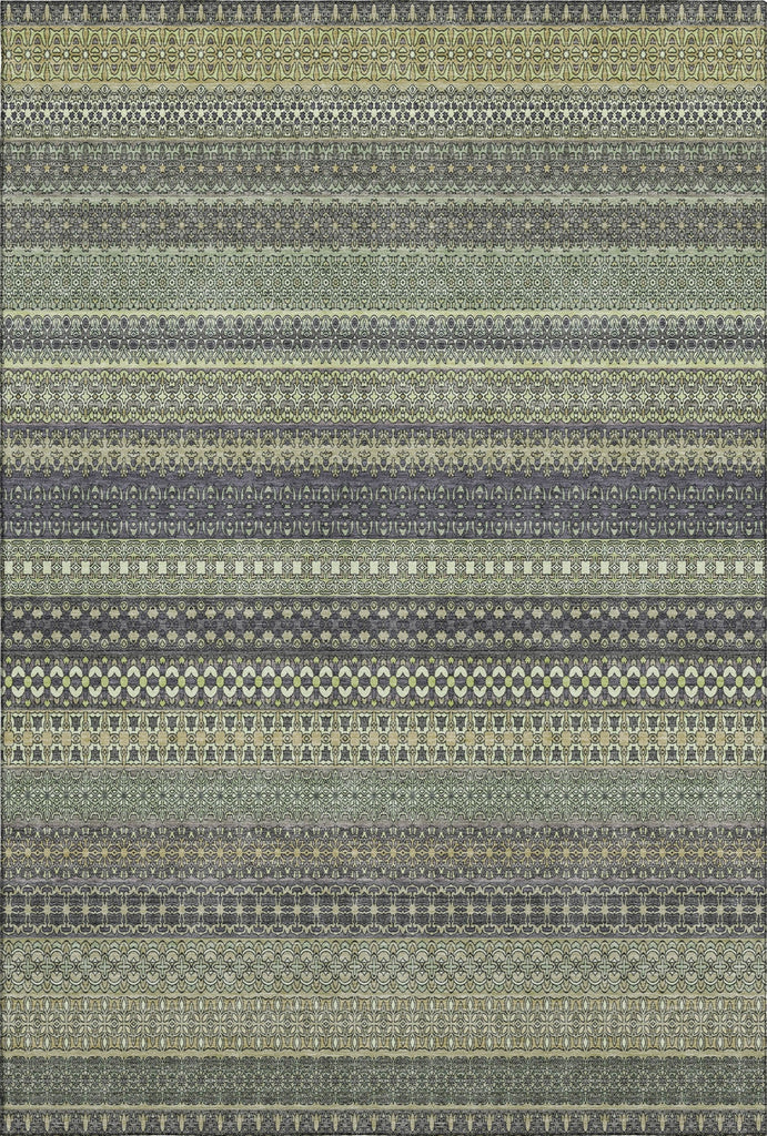 Piper Looms Mayfield Stripes AMF527 Sage Machine Washable Area Rug main image