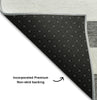 Piper Looms Mayfield Stripes AMF528 Charcoal Machine Washable Area Rug Backing Image