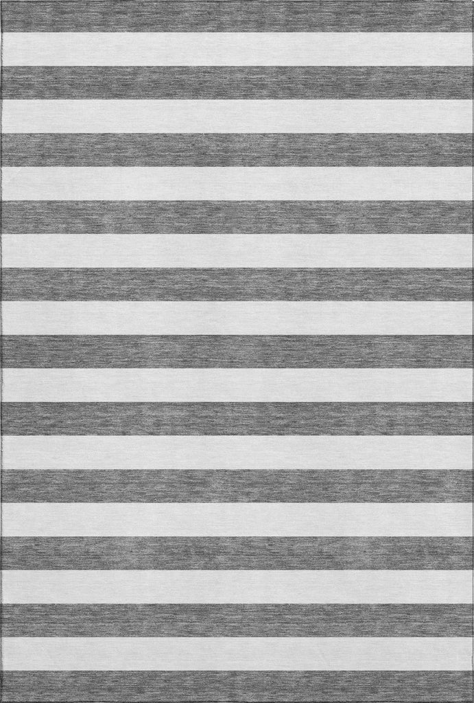 Piper Looms Mayfield Stripes AMF528 Charcoal Machine Washable Area Rug main image