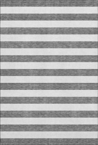 Piper Looms Mayfield Stripes AMF528 Charcoal Machine Washable Area Rug main image