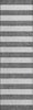 Piper Looms Mayfield Stripes AMF528 Charcoal Machine Washable Area Rug Runner Main Image
