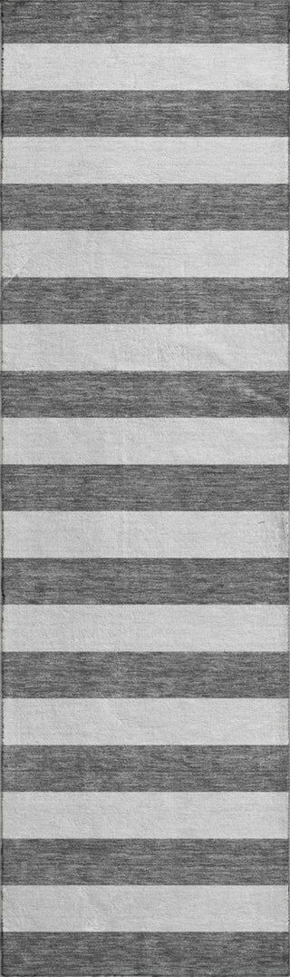 Piper Looms Mayfield Stripes AMF528 Charcoal Machine Washable Area Rug Runner Main Image