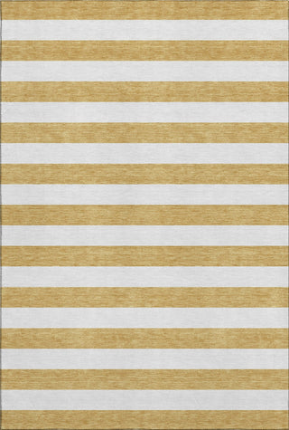 Piper Looms Mayfield Stripes AMF528 Gold Machine Washable Area Rug main image