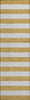 Piper Looms Mayfield Stripes AMF528 Gold Machine Washable Area Rug Runner Main Image