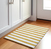 Piper Looms Mayfield Stripes AMF528 Gold Machine Washable Area Rug Scatter Lifestyle Image Feature