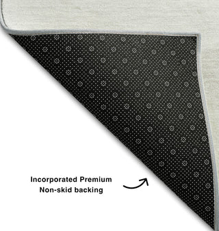 Piper Looms Mayfield Stripes AMF528 Ivory Machine Washable Area Rug Backing Image