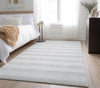 Piper Looms Mayfield Stripes AMF528 Ivory Machine Washable Area Rug Lifestyle Image Feature