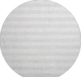 Piper Looms Mayfield Stripes AMF528 Ivory Machine Washable Area Rug Round Main Image