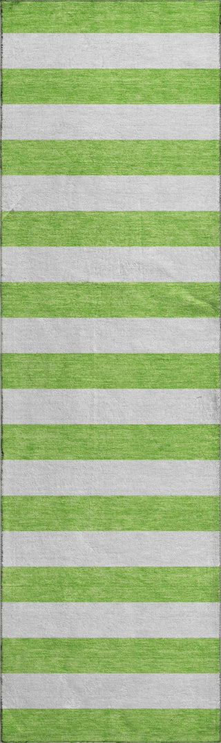 Piper Looms Mayfield Stripes AMF528 Lime Machine Washable Area Rug Runner Main Image