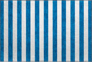 Piper Looms Mayfield Stripes AMF528 Navy Machine Washable Area Rug Scatter Main Image