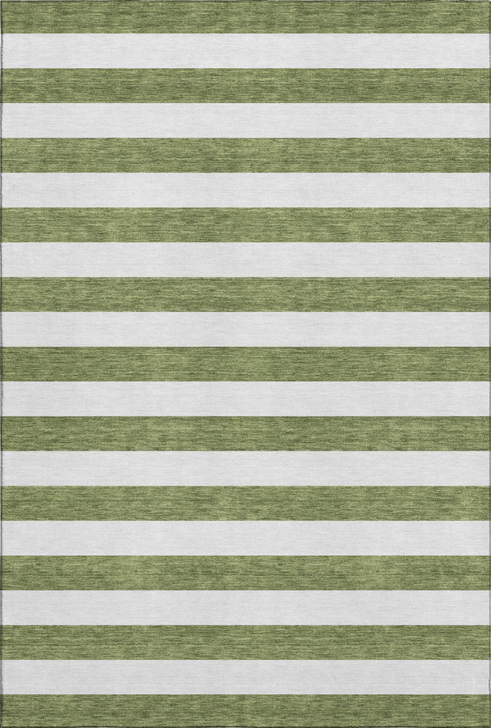 Piper Looms Mayfield Stripes AMF528 Olive Machine Washable Area Rug main image