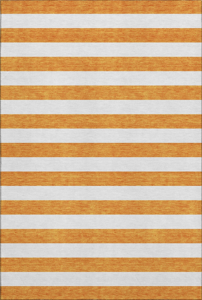 Piper Looms Mayfield Stripes AMF528 Orange Machine Washable Area Rug main image