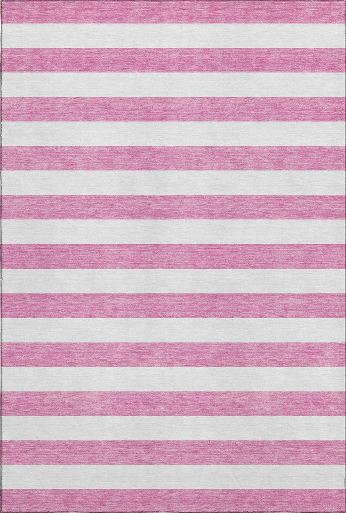 Piper Looms Mayfield Stripes AMF528 Pink Machine Washable Area Rug main image