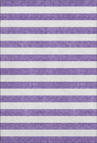 Piper Looms Mayfield Stripes AMF528 Purple Machine Washable Area Rug main image