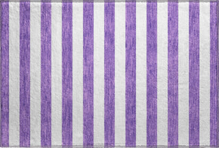 Piper Looms Mayfield Stripes AMF528 Purple Machine Washable Area Rug Scatter Main Image