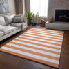 Piper Looms Mayfield Stripes AMF528 Salmon Machine Washable Area Rug Lifestyle Image Feature