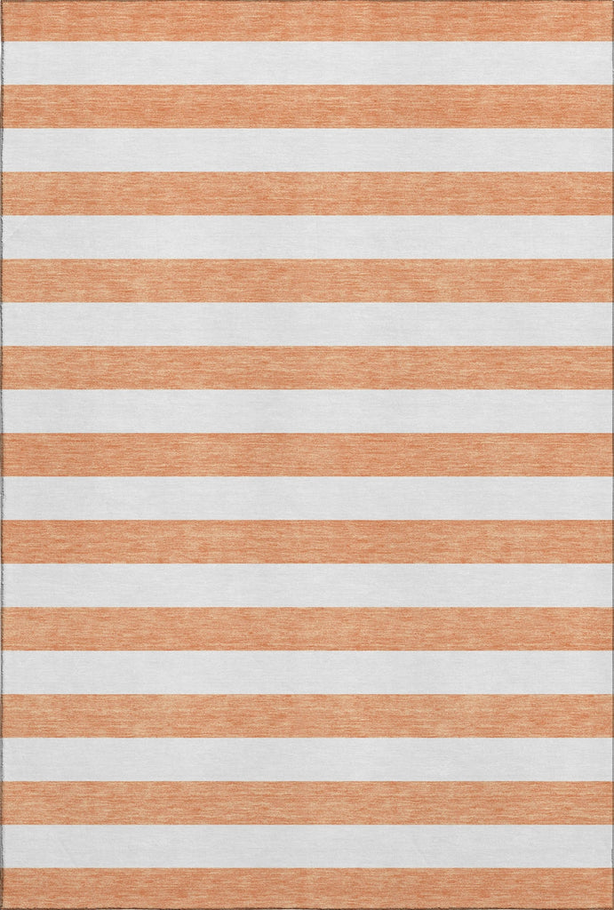Piper Looms Mayfield Stripes AMF528 Salmon Machine Washable Area Rug main image