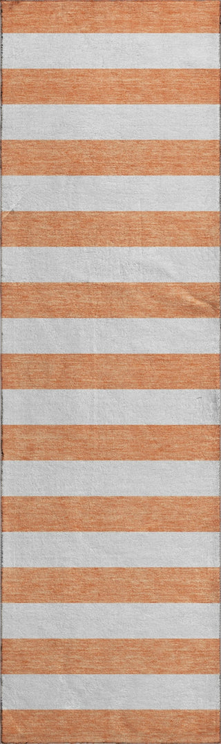 Piper Looms Mayfield Stripes AMF528 Salmon Machine Washable Area Rug Runner Main Image