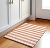 Piper Looms Mayfield Stripes AMF528 Salmon Machine Washable Area Rug Scatter Lifestyle Image Feature