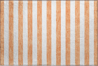 Piper Looms Mayfield Stripes AMF528 Salmon Machine Washable Area Rug Scatter Main Image