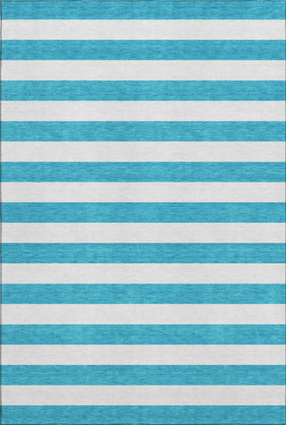Piper Looms Mayfield Stripes AMF528 Teal Machine Washable Area Rug main image