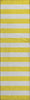 Piper Looms Mayfield Stripes AMF528 Yellow Machine Washable Area Rug Runner Main Image