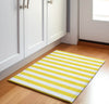 Piper Looms Mayfield Stripes AMF528 Yellow Machine Washable Area Rug Scatter Lifestyle Image Feature