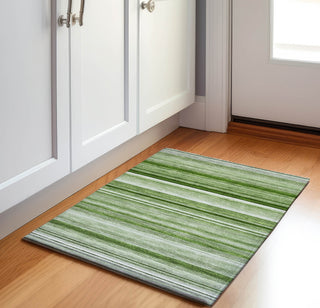 Piper Looms Mayfield Stripes AMF529 Aloe Machine Washable Area Rug Scatter Lifestyle Image Feature