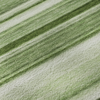 Piper Looms Mayfield Stripes AMF529 Aloe Machine Washable Area Rug Swatch Image