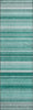 Piper Looms Mayfield Stripes AMF529 Aqua Machine Washable Area Rug Runner Main Image