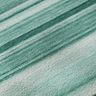 Piper Looms Mayfield Stripes AMF529 Aqua Machine Washable Area Rug Swatch Image