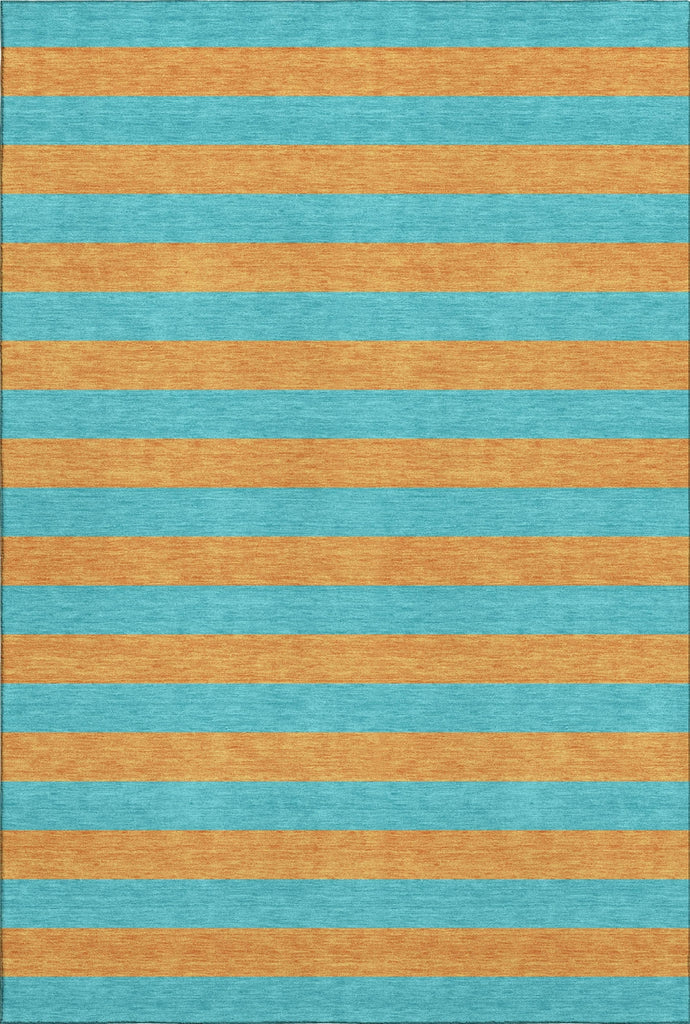 Piper Looms Mayfield Stripes AMF530 Aqua Machine Washable Area Rug main image