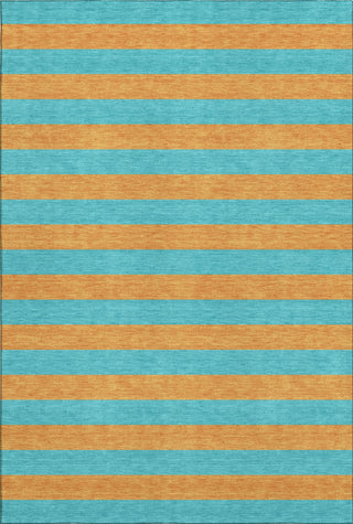 Piper Looms Mayfield Stripes AMF530 Aqua Machine Washable Area Rug main image